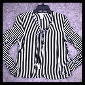 Black and white dress shirt